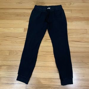 Women’s Standard James Pajama Pants Medium Black adjustable waist 100% Cotton